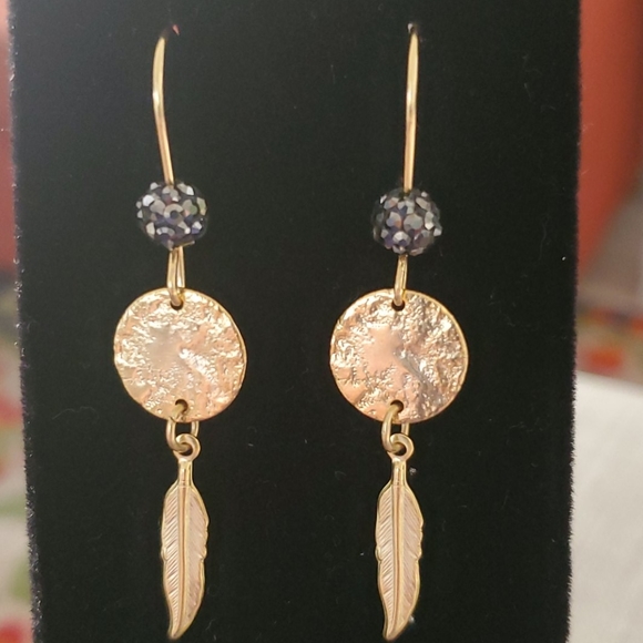 SWAROSKI Gold Tone Earrings - Picture 2 of 5